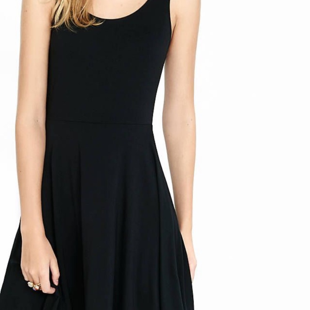 Express Black Skater Dress